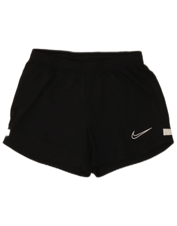Nike ženske sportske kratke hlače UK 8 male crne poliesterske boje