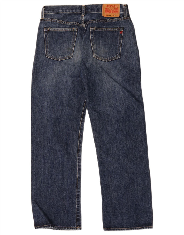 Levi's muške ravne traperice W27 L27 plavi pamuk