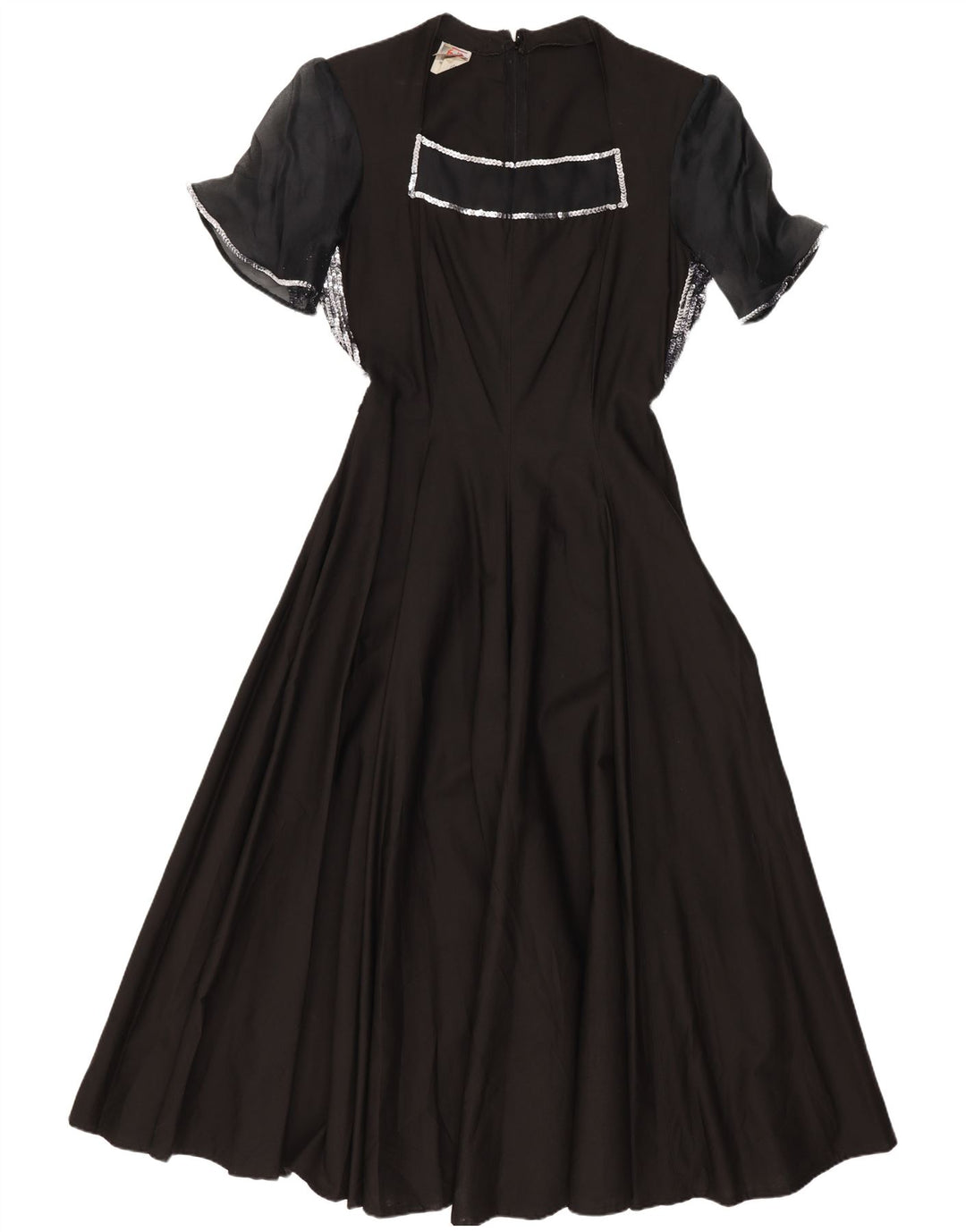 STEFANEL ženska maksi haljina UK 12 Srednje crni pamuk