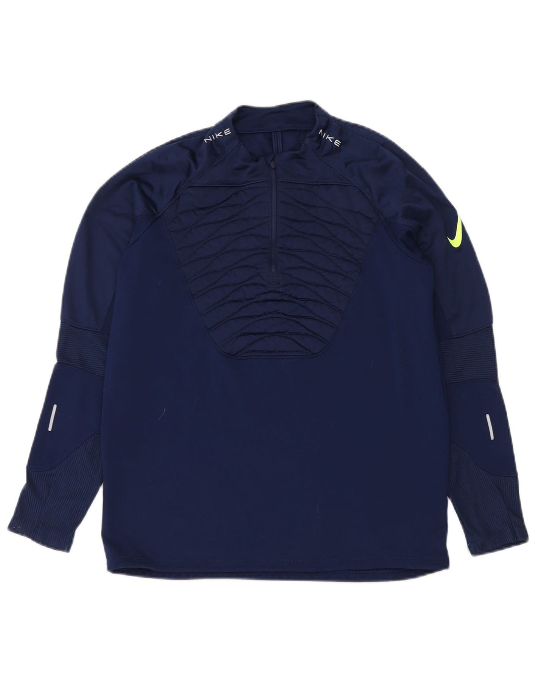 Nike Muška pulover trenirka s patentnim izrezom Srednji tamnoplavi poliester