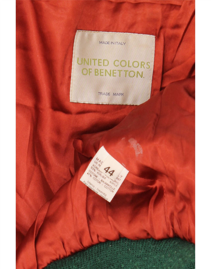 Benetton velika ženska bomber jakna od umjetnog krzna IT 44 srednje crna