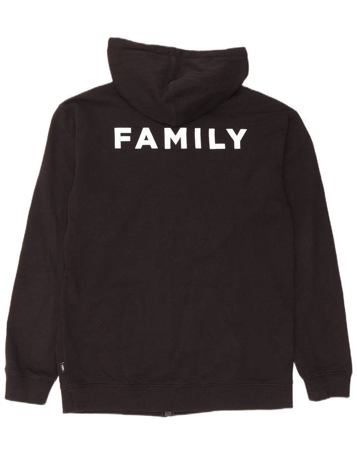 Vans muška majica s kapuljačom s patentnim zatvaračem, veliki crni pamuk