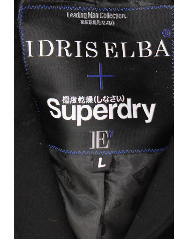 SUPERDRY muški kaput UK 40 velika crna vuna