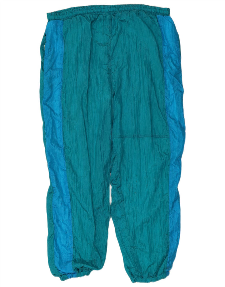 Vintage muška puna trenirka XL plavi najlon u blokovima boja