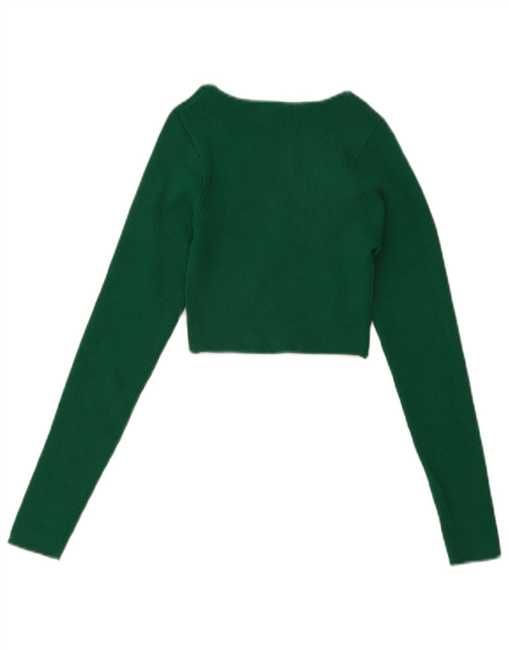 Zara ženski kratki rukav dugih rukava UK 8 Small Green
