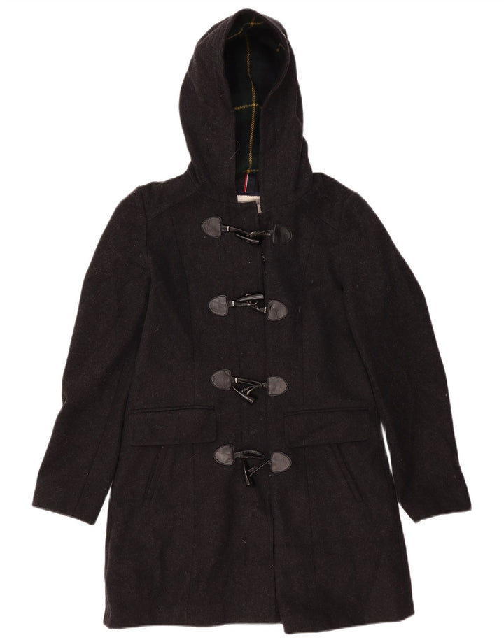 Tommy Hilfiger ženski duffle kaput s kapuljačom UK 10 Mala siva vuna