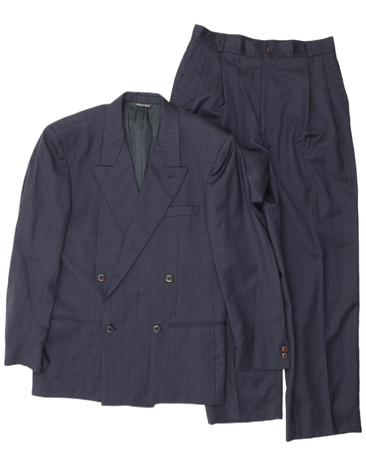 GIANNI VERSACE Muško dvodijelno odijelo UK 40 Large W30 L30 Mornarsko plava klasična