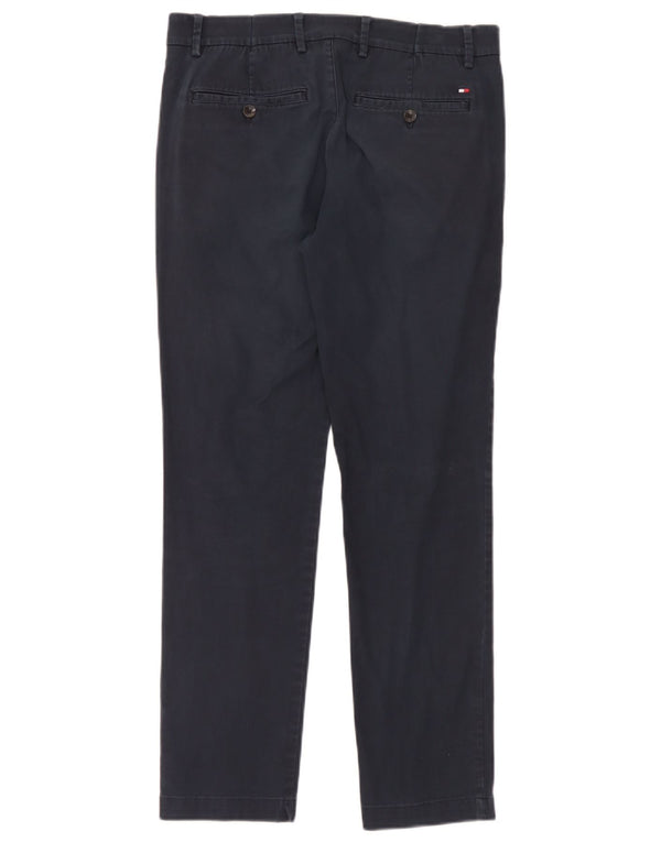 Tommy Hilfiger muške uske chino hlače W32 L30 tamnoplavi pamuk
