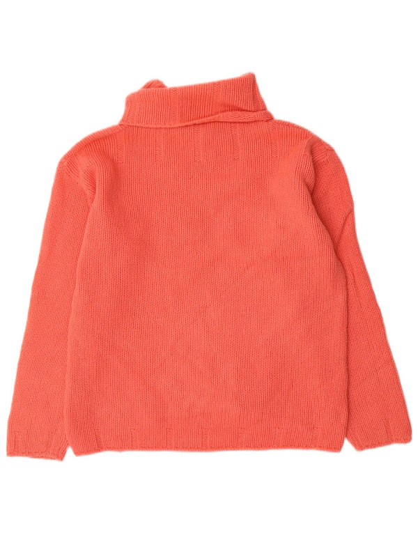 Laura Berlucchi ženski džemper s rol izrezom UK 16 Large Pink Lambswool