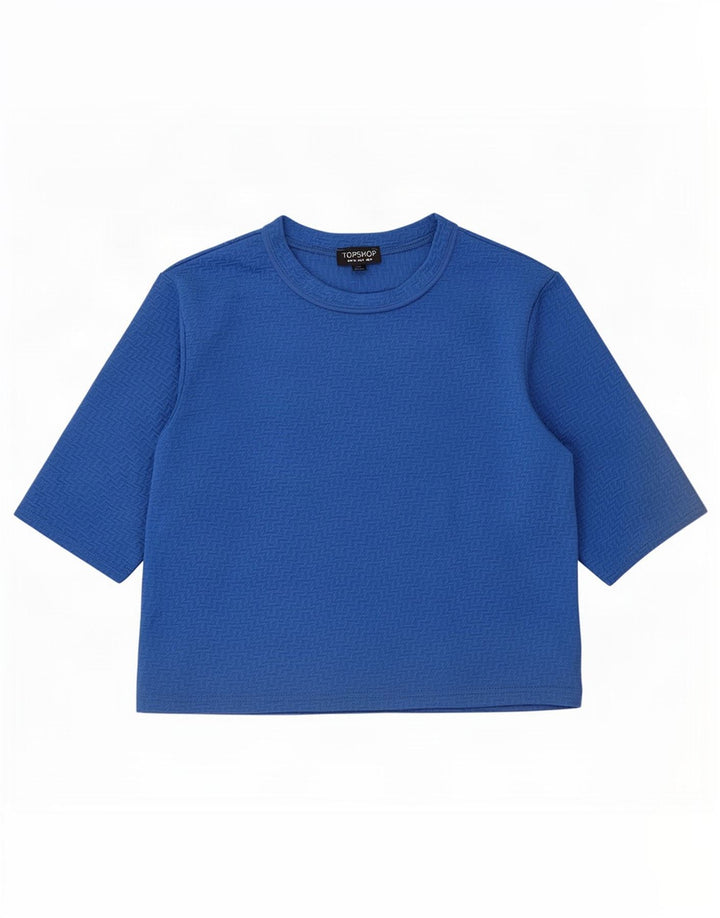 Topshop ženska majica kratkih rukava UK 8 Mali plavi poliester