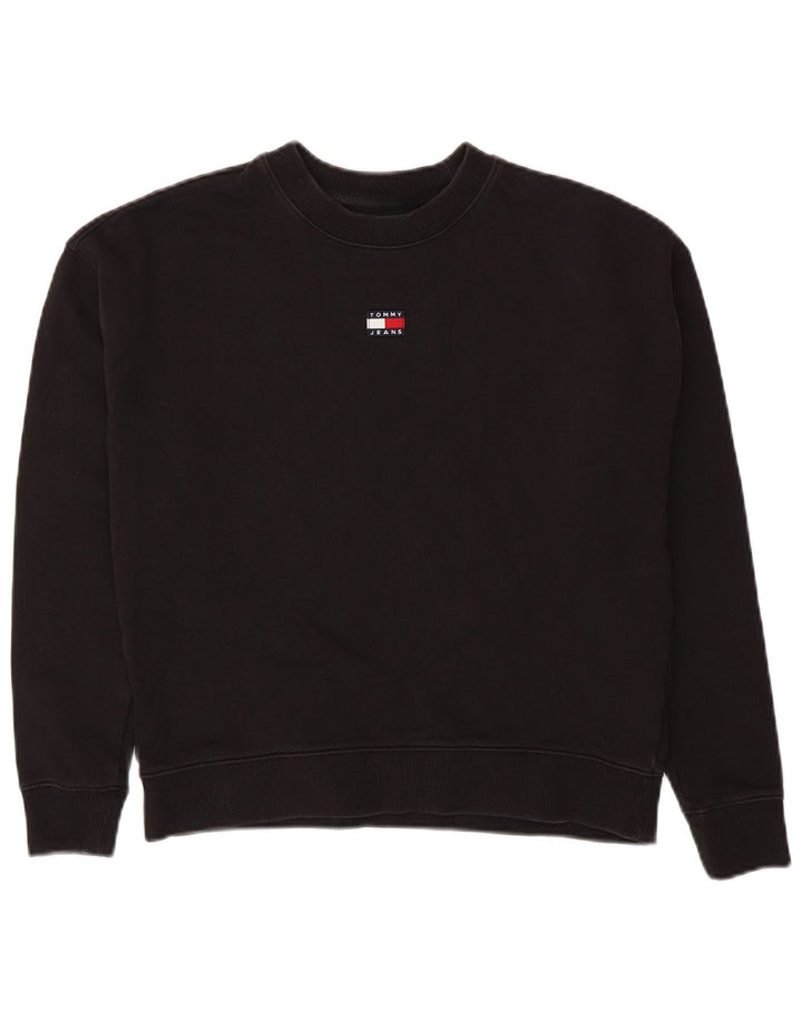Tommy Hilfiger Ženska skraćena prekomjerna majica s kratkim rukavima UK 10 Mala crna