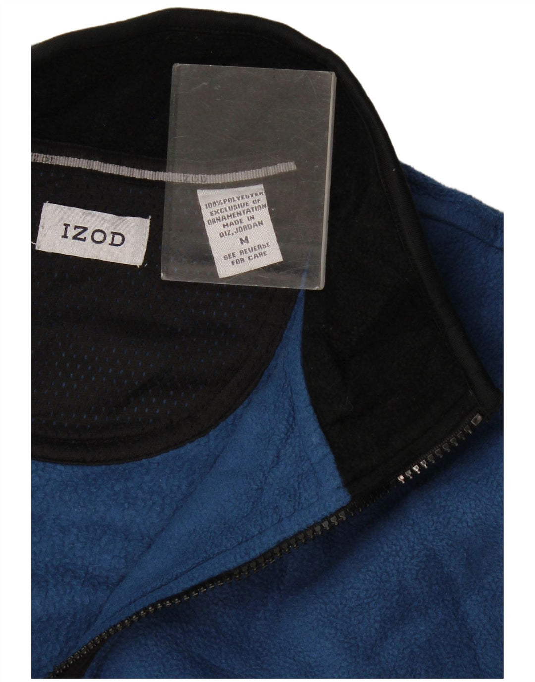 Izod muška flis jakna UK 38 srednje plavi poliester