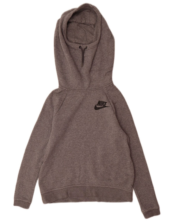 Nike Ženska majica s kapuljačom UK 6 XS Sivi pamuk