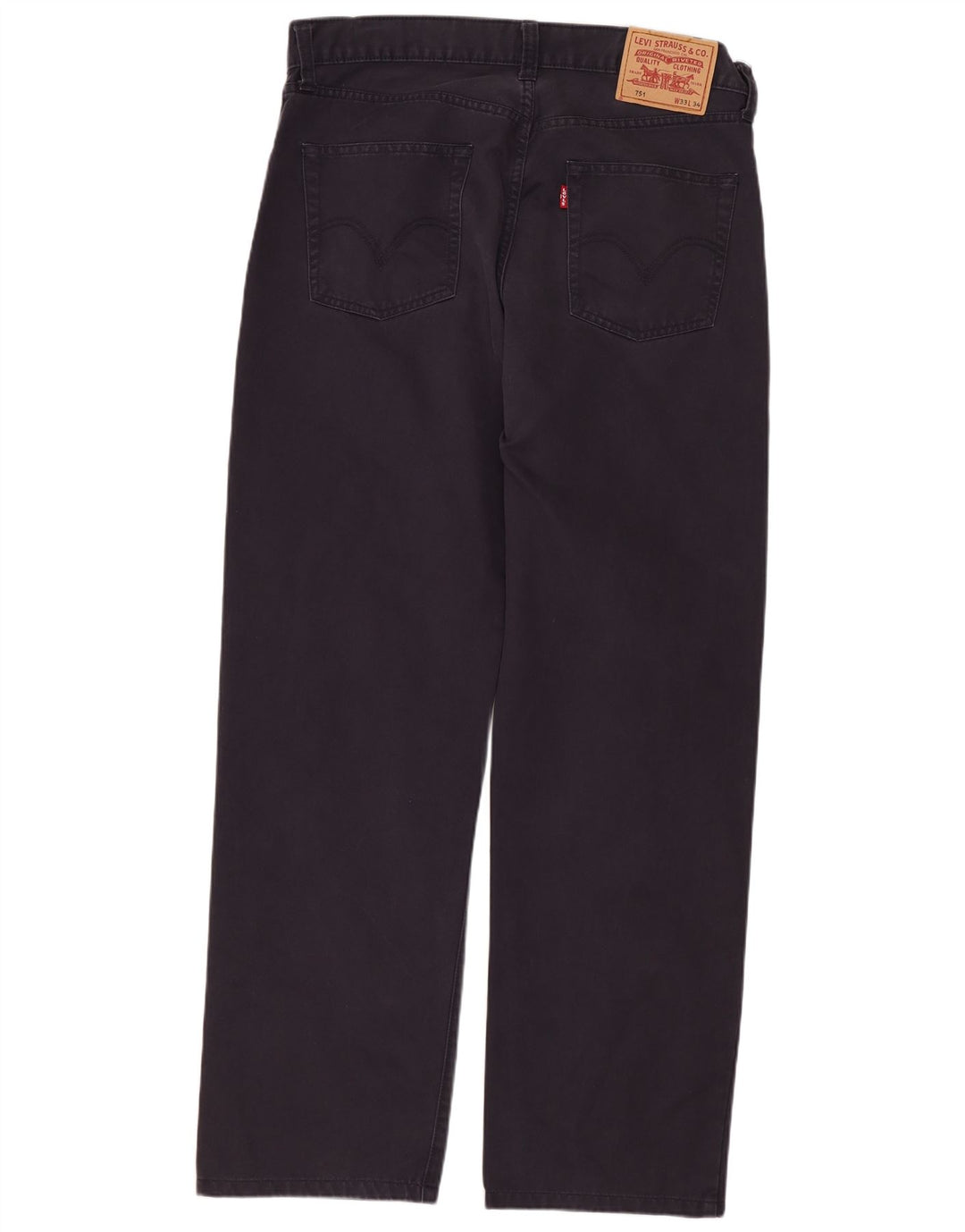 Levi's muške 751 ravne traperice W33 L29 tamnoplavi pamuk