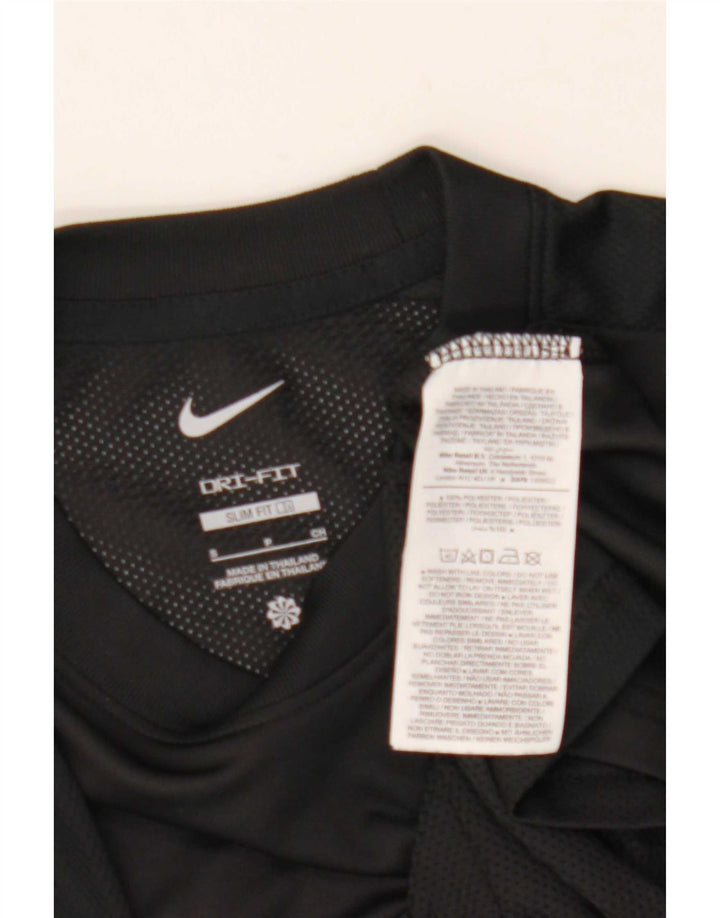 Nike Dri Fit Slim T-Shirt Top mali crni poliester
