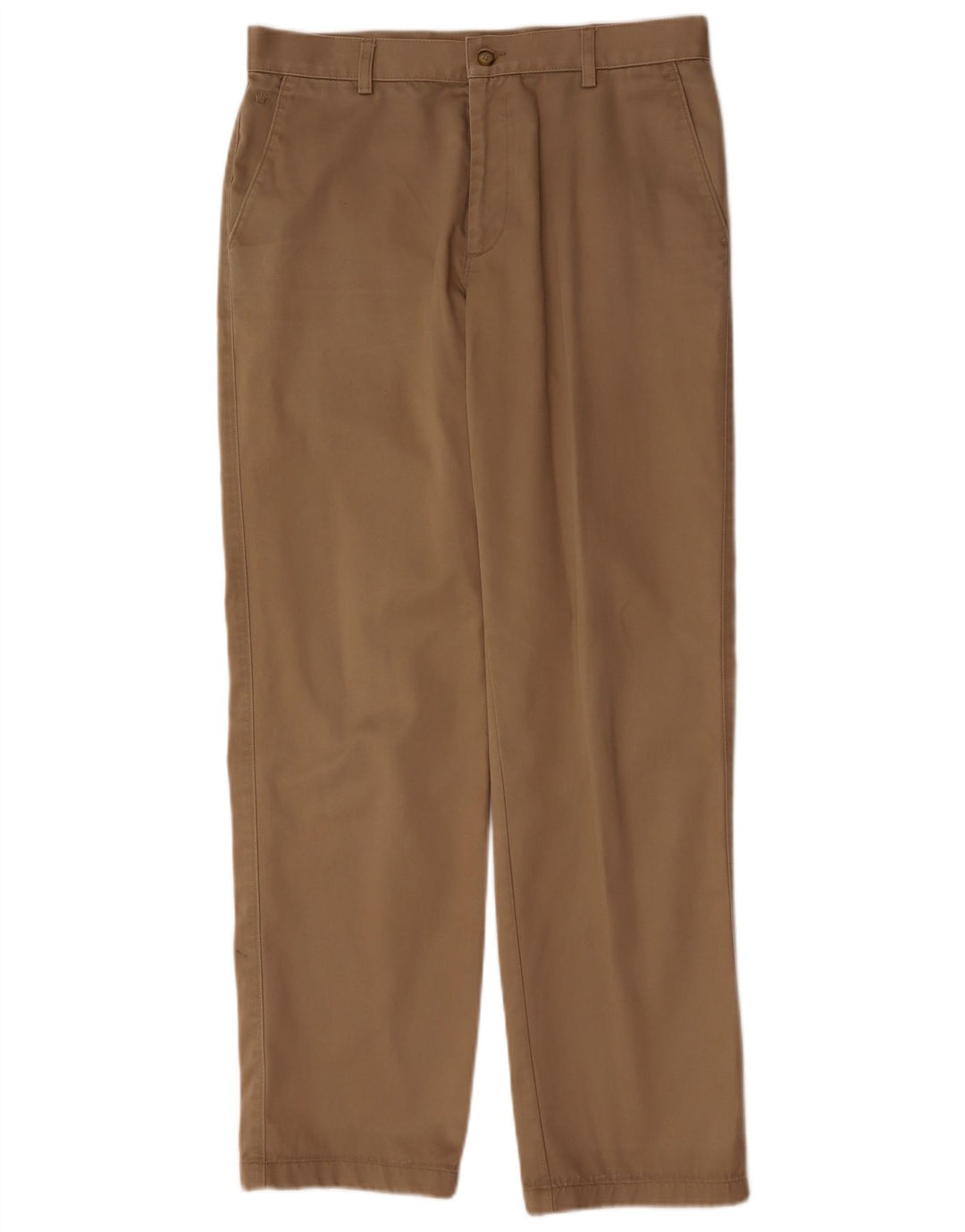 VINTAGE muške ravne chino hlače W32 L30 bež pamučne klasične