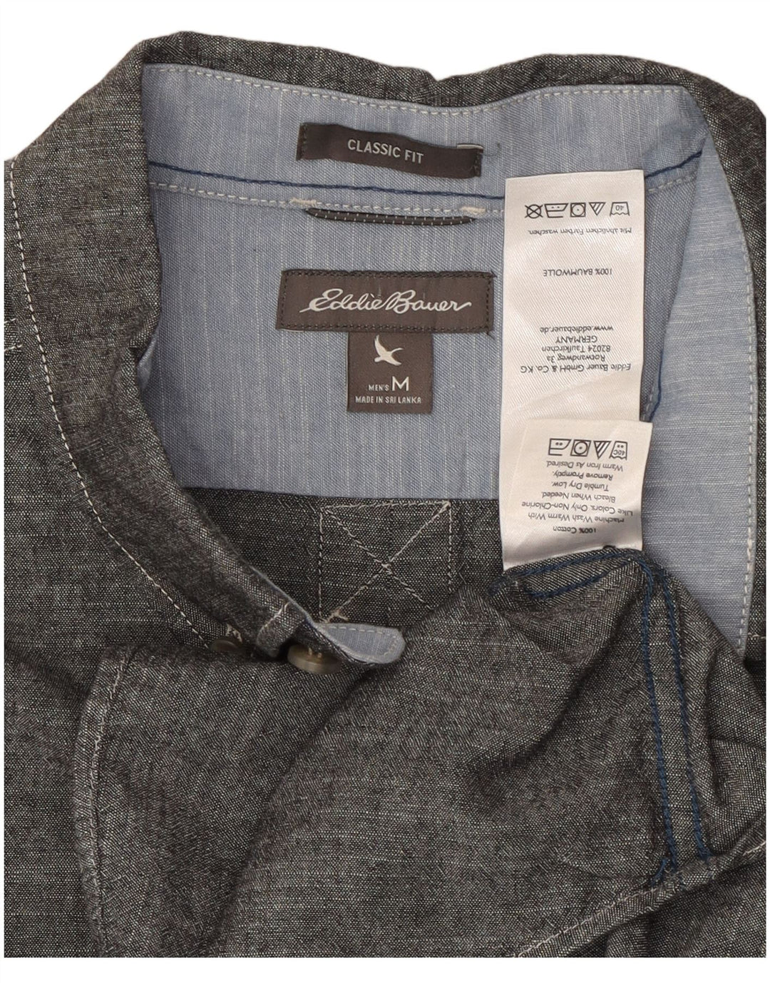 EDDIE BAUER Muška košulja klasičnog kroja, srednje sivi pamuk