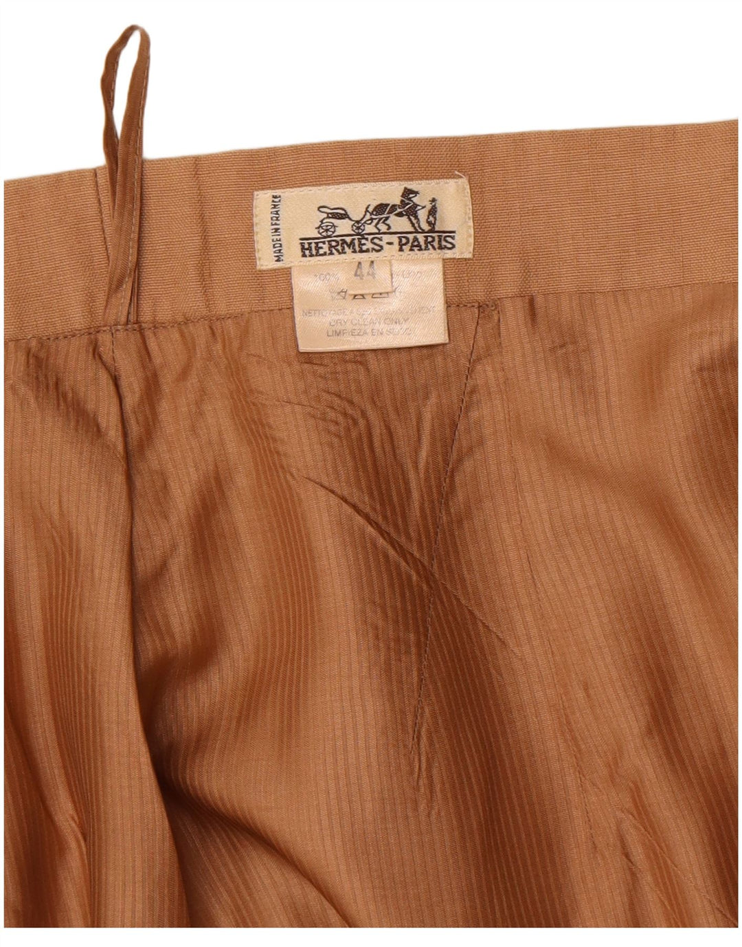 HERMES ženska ravna suknja IT 44 srednje W30 bež lan