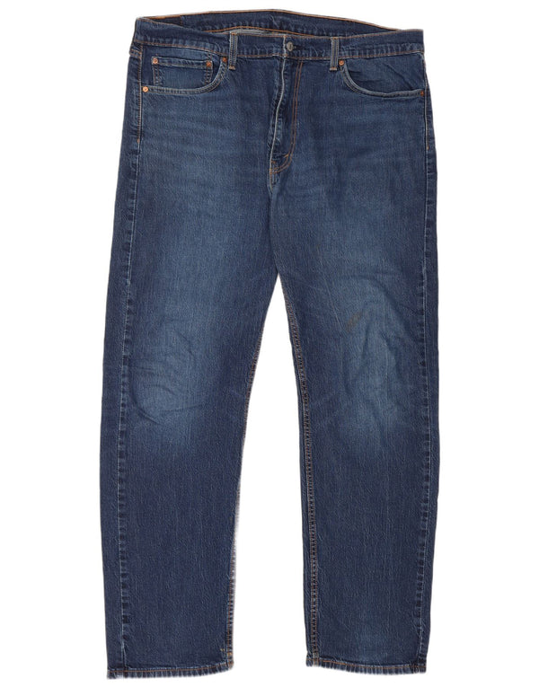 Levi's muške 505 ravne traperice W40 L22 plavi pamuk