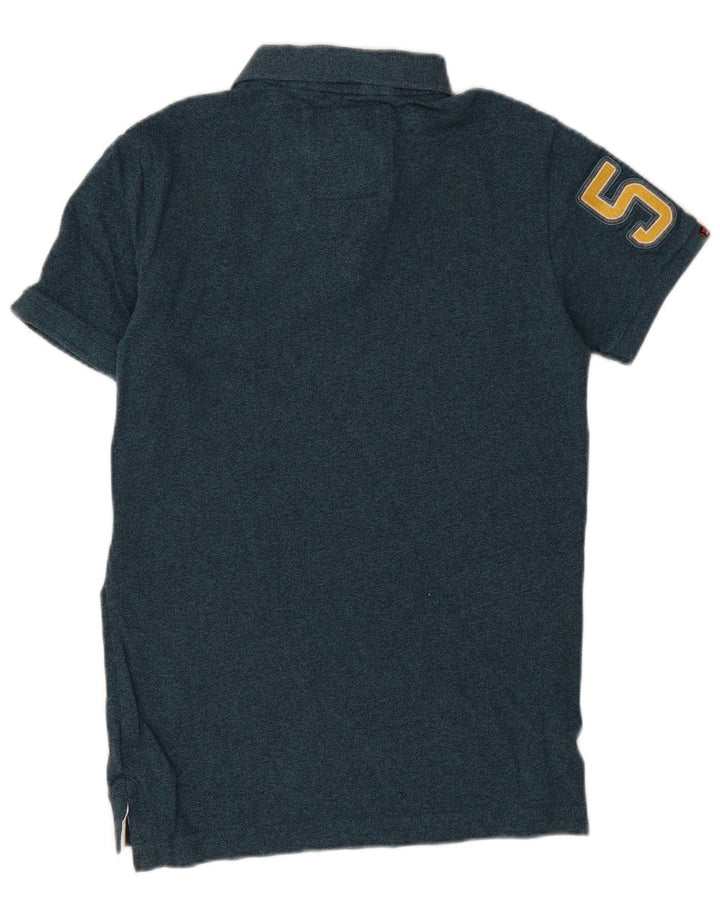 Superdry muška polo majica s grafičkim motivima Mala plava pamučna