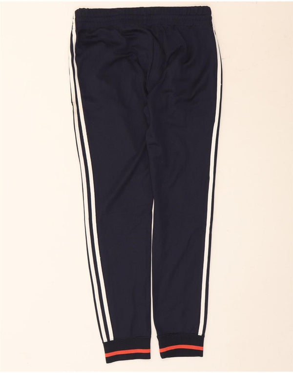 Adidas Ženska trenirka Hlače Joggers UK 14 Srednje tamnoplavi pamuk