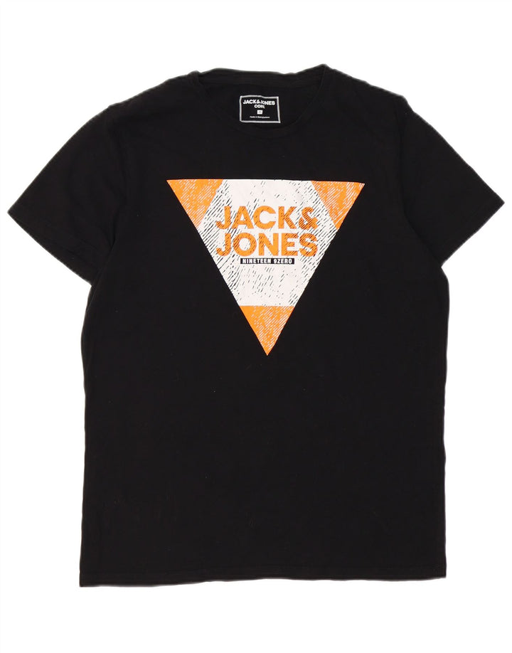 JACK & JONES Muška majica kratkih rukava Core Graphic, srednji crni pamuk
