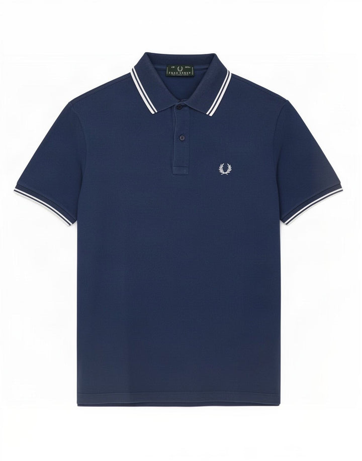 Fred Perry muška polo majica Srednje tamnoplavi pamuk