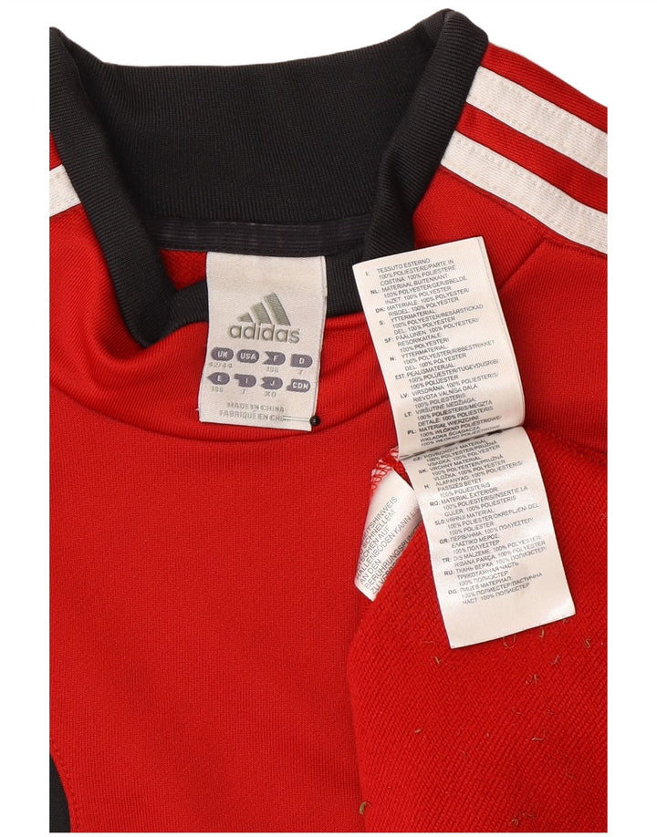 Adidas muška majica s kratkim rukavima UK 42/44 veliki crveni poliester u boji