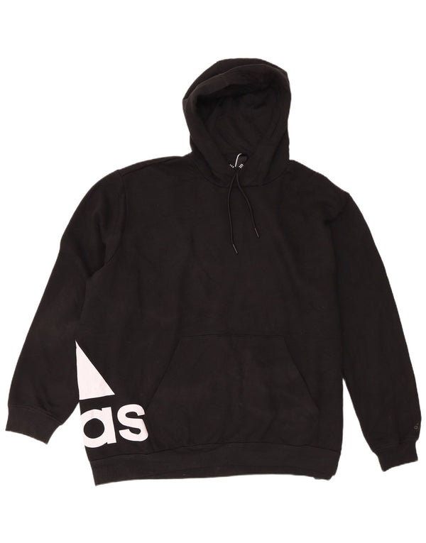 Adidas muška majica s kapuljačom s kapuljačom XL, crni pamuk