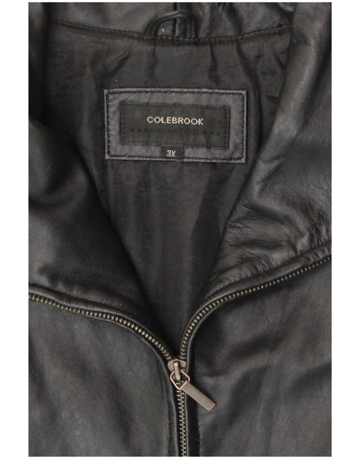 Colebrook ženska kožna jakna UK 22 3XL crna koža