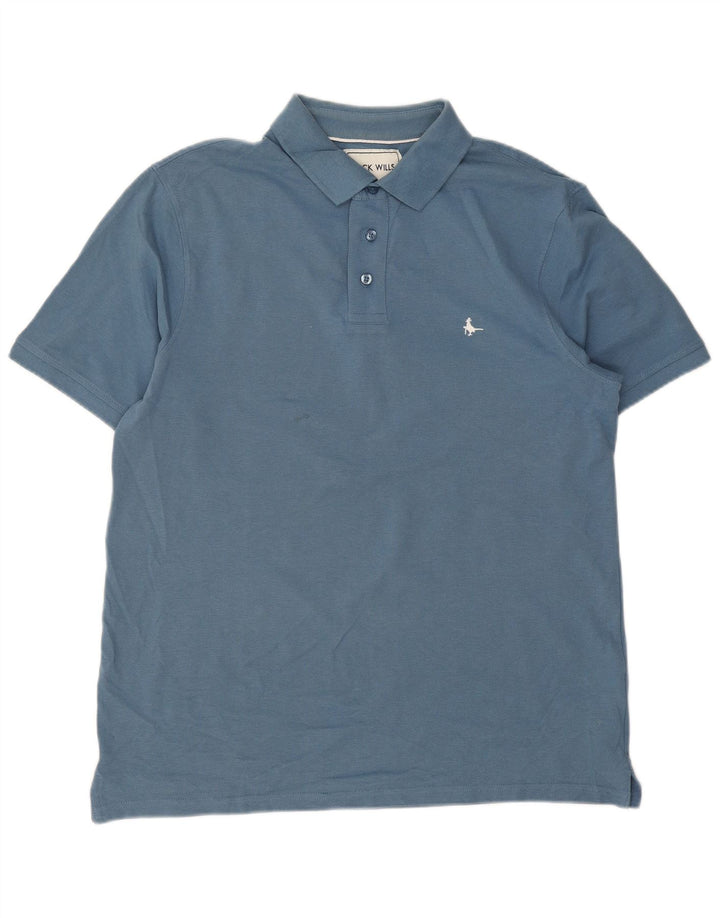 Jack Wills muška polo majica velika plava pamučna
