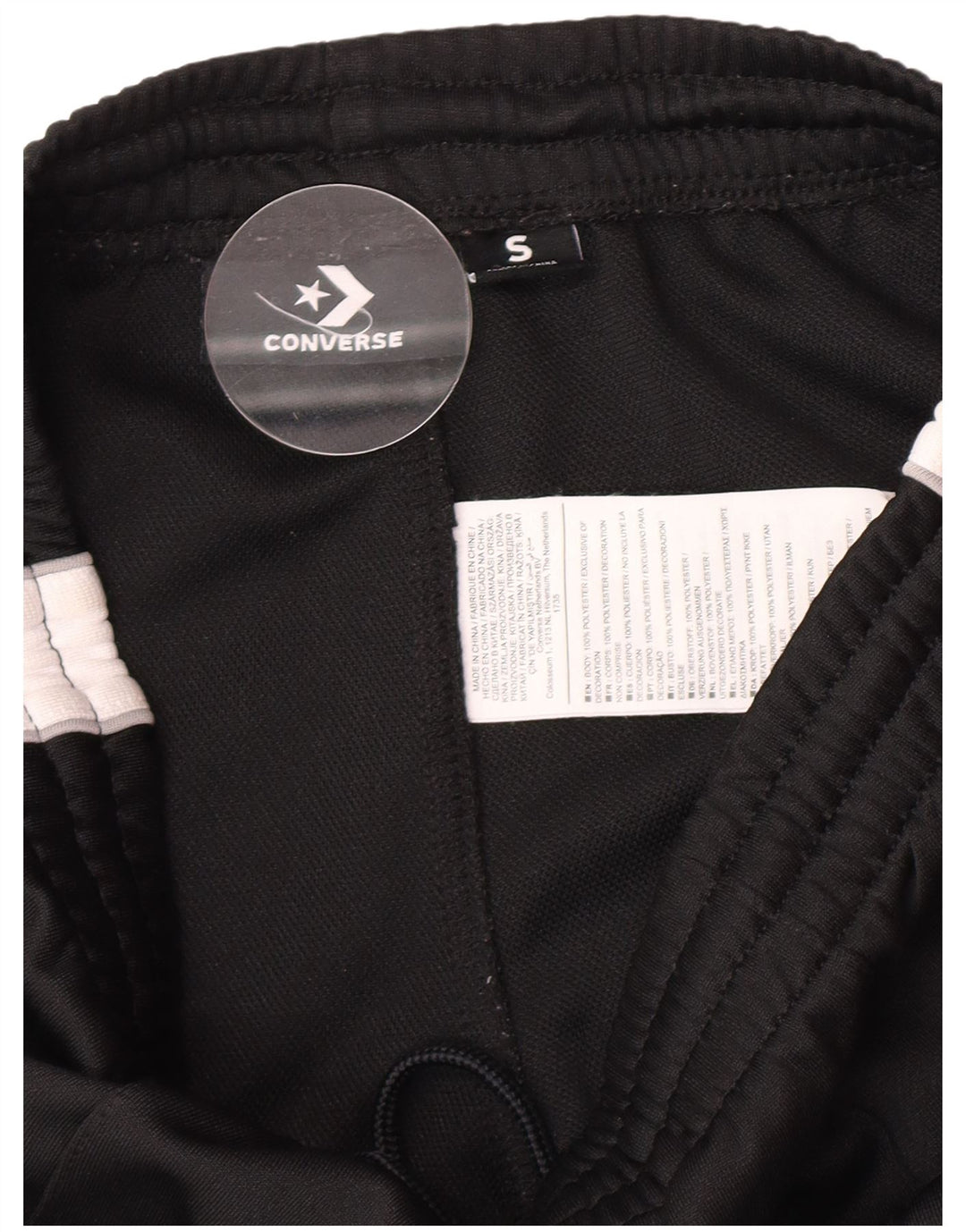 Converse Ženske hlače za trenirku UK 8 Male crne poliesterske boje