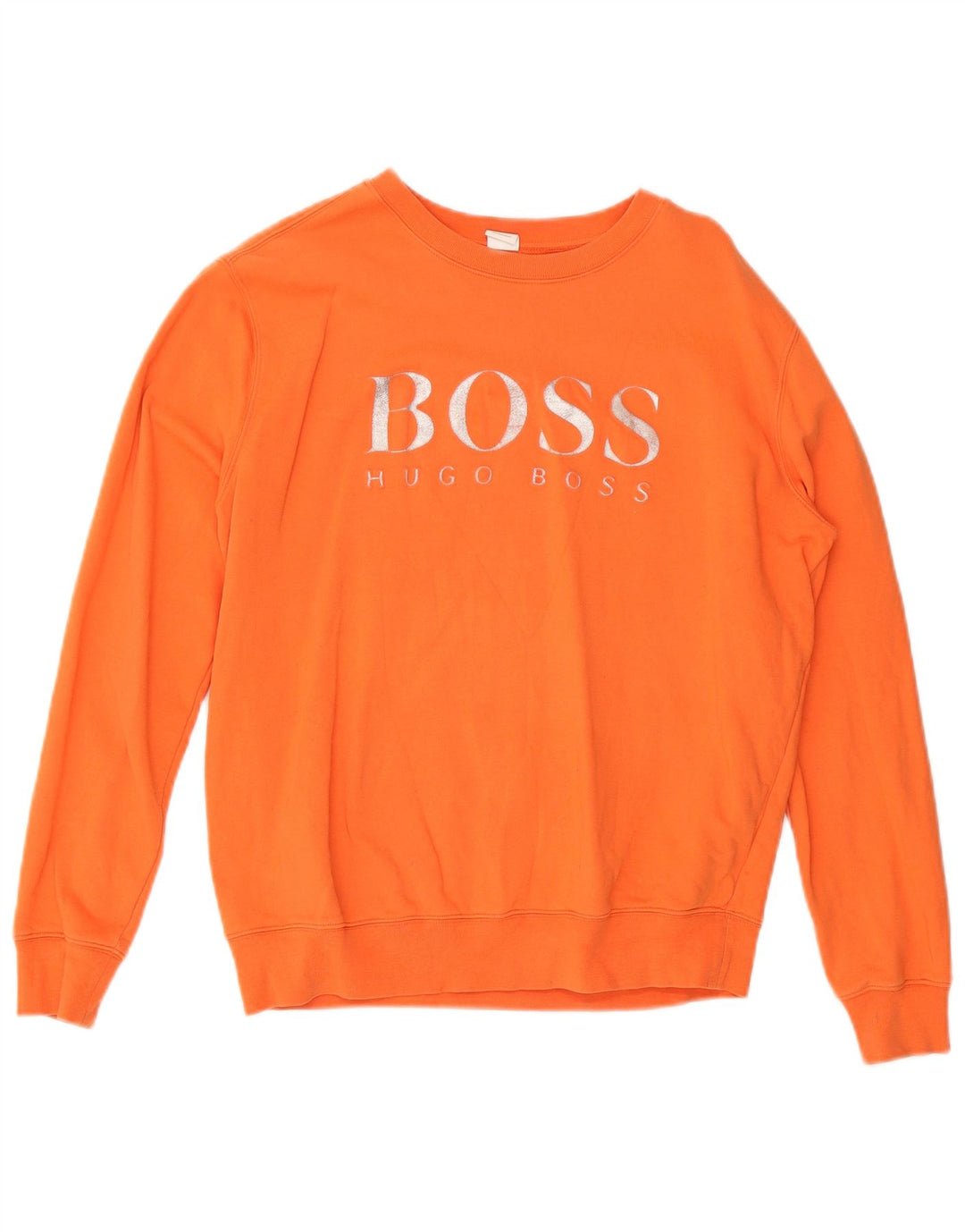 Hugo Boss ženski džemper s grafičkim motivima UK 14 srednje narančaste boje