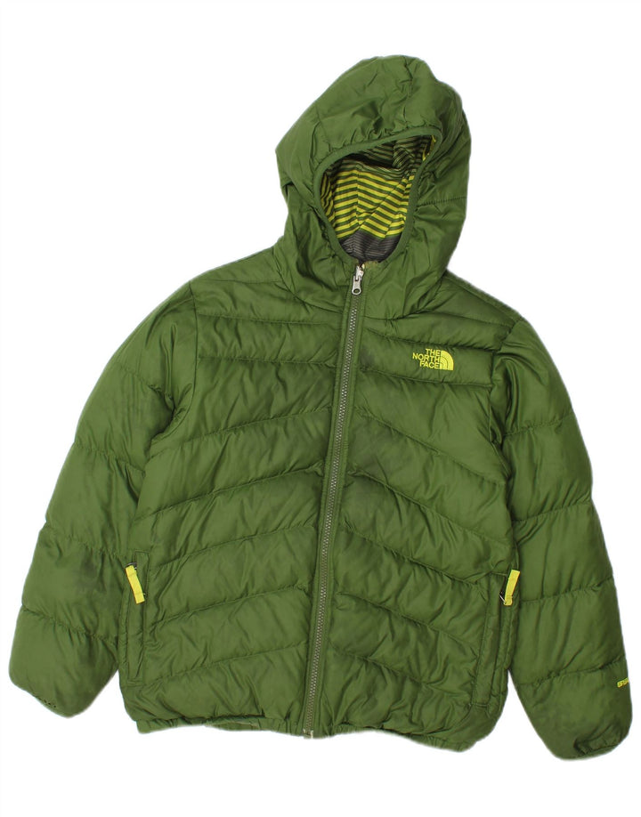 The North Face Boys Reverzibilna jakna s kapuljačom 10-11 godina, srednje zelena