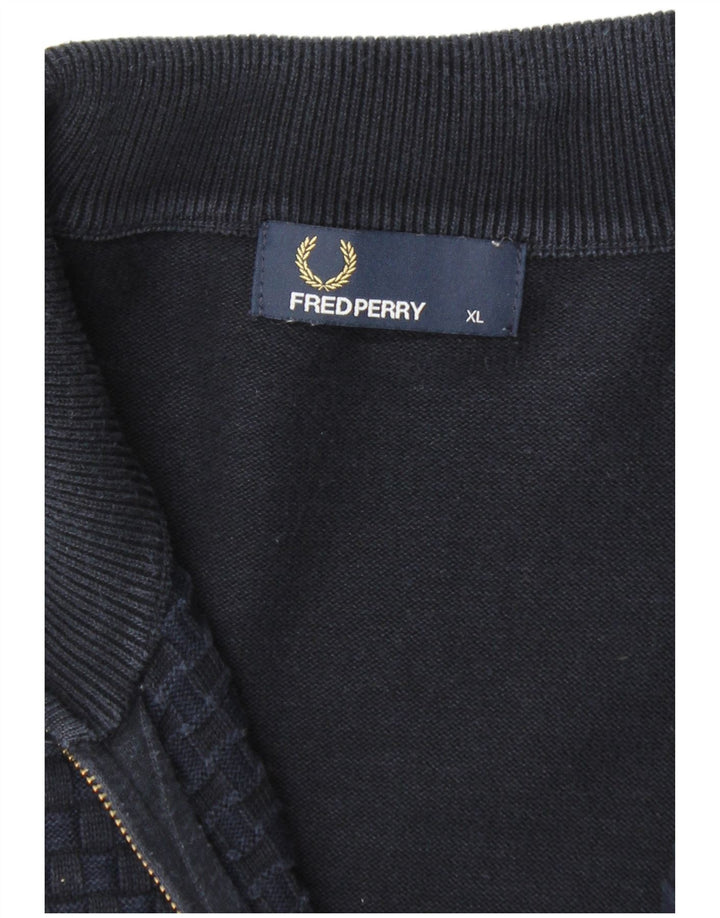 Fred Perry muški kardigan pulover XL tamnoplavi