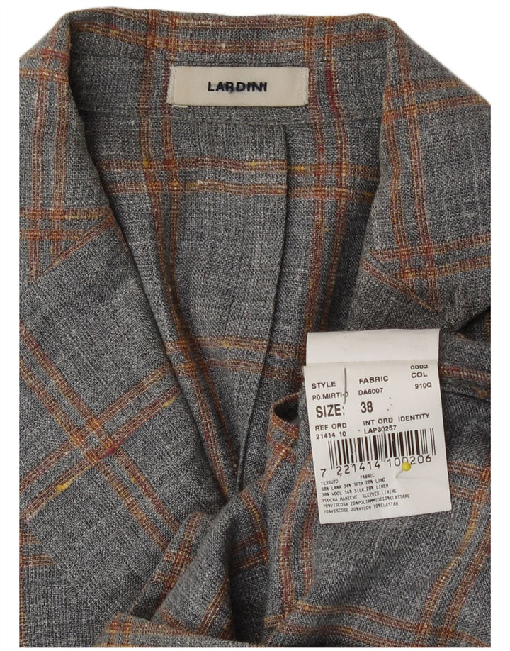 Lardini ženski sako sa 2 gumba IT 38 XS siva karirana vuna