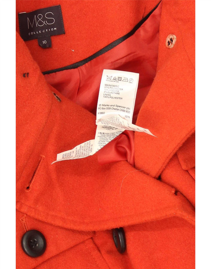 Marks & Spencer ženski kaput s dvostrukim kopčanjem UK 10 Mali crveni poliester
