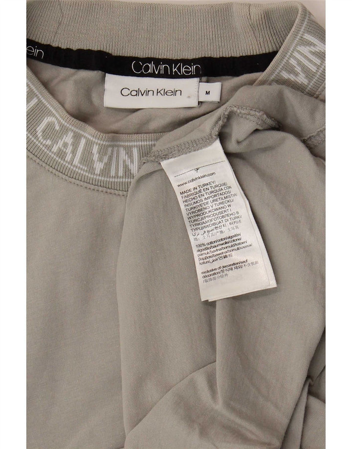 Srednje sivi pamuk, muška majica s grafičkim motivima Calvin Klein