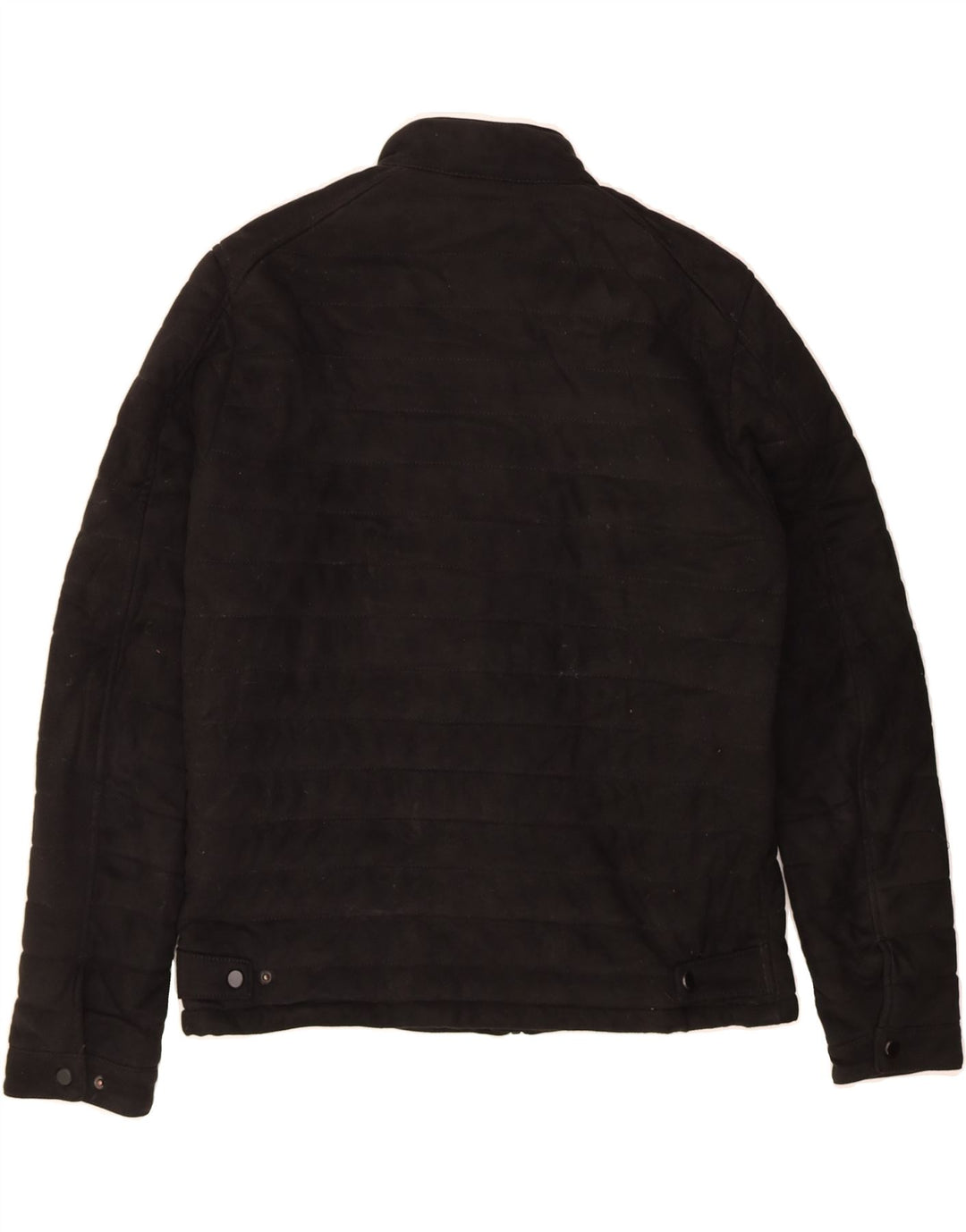 ZARA Mens Bomber Jacket UK 40 Large Black Polyester Vintage Zara and Second-Hand Zara from Messina Hembry 