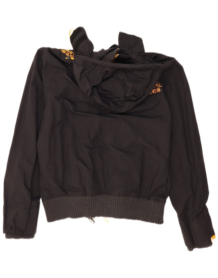 Superdry ženska bomber jakna s kapuljačom Windbomber UK 20 2XL crni poliester