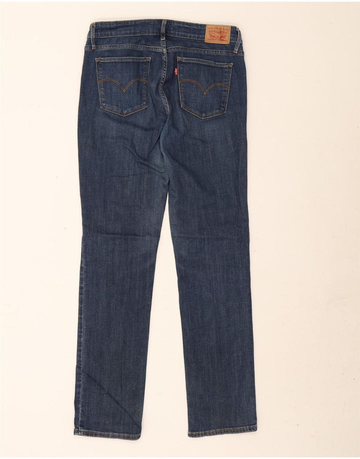 Levi's ženske 714 ravne traperice W31 L32 plavi pamuk