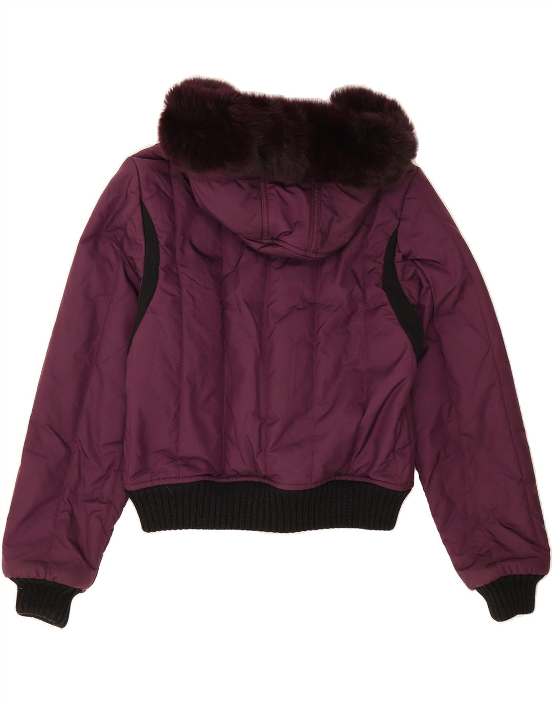 REFRIGIWEAR Girls Hooded Padded Jacket 13-14 Years Purple Polyamide Vintage Refrigiwear and Second-Hand Refrigiwear from Messina Hembry 