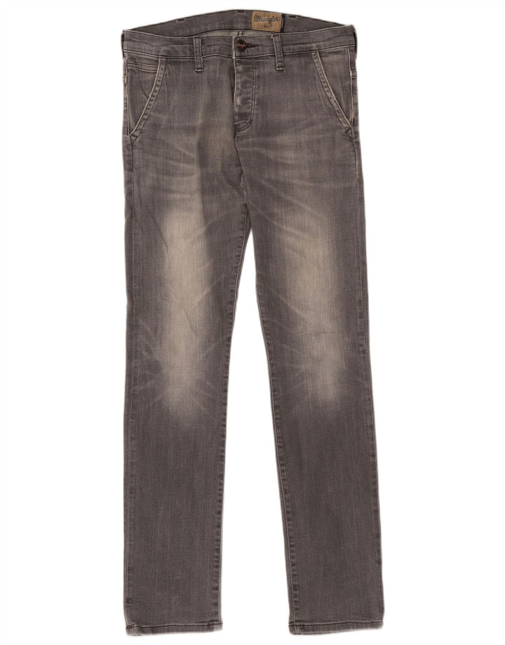 Wrangler muške uske traperice Spencer W30 L34 sivi pamuk