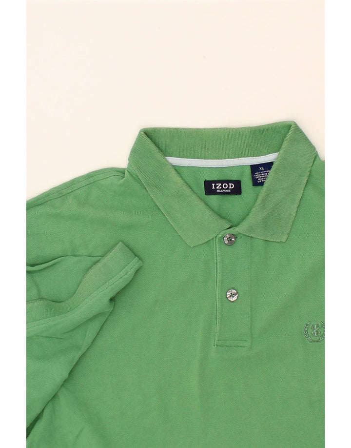 IZOD Mens Polo Shirt XL Green Cotton Vintage Izod and Second-Hand Izod from Messina Hembry 