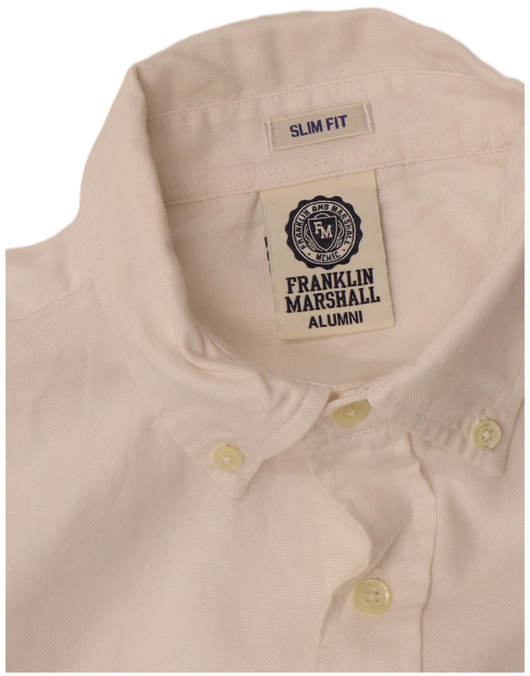 FRANKLIN MARSHALL Muška uska košulja srednje bijele boje