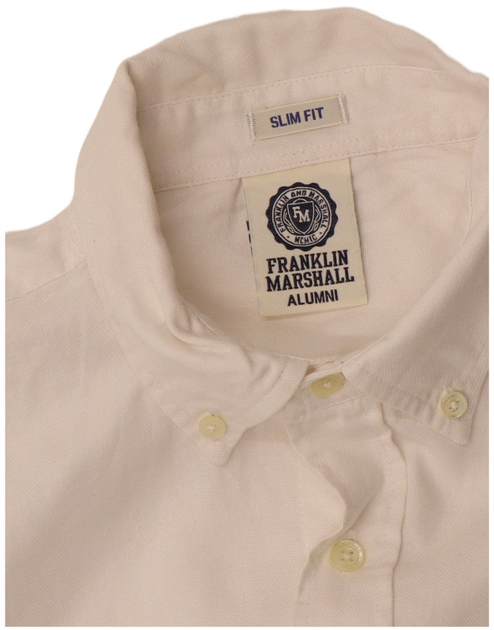 FRANKLIN MARSHALL Muška uska košulja srednje bijele boje