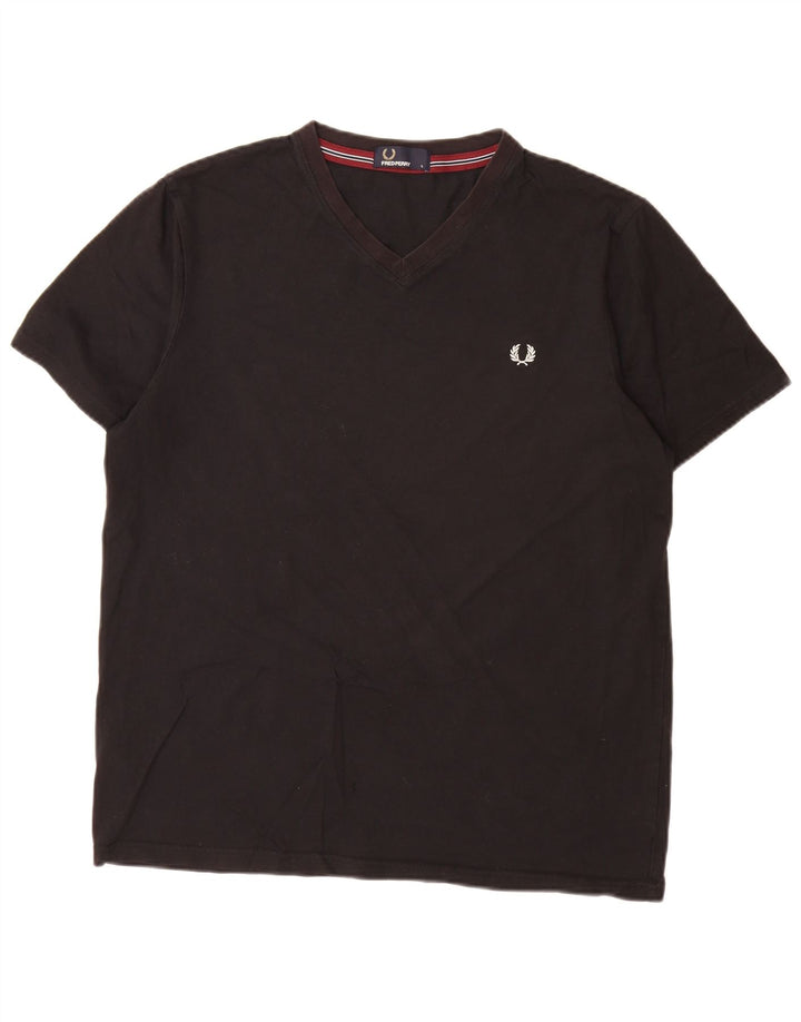 Fred Perry muška majica kratkih rukava Veliki crni pamuk