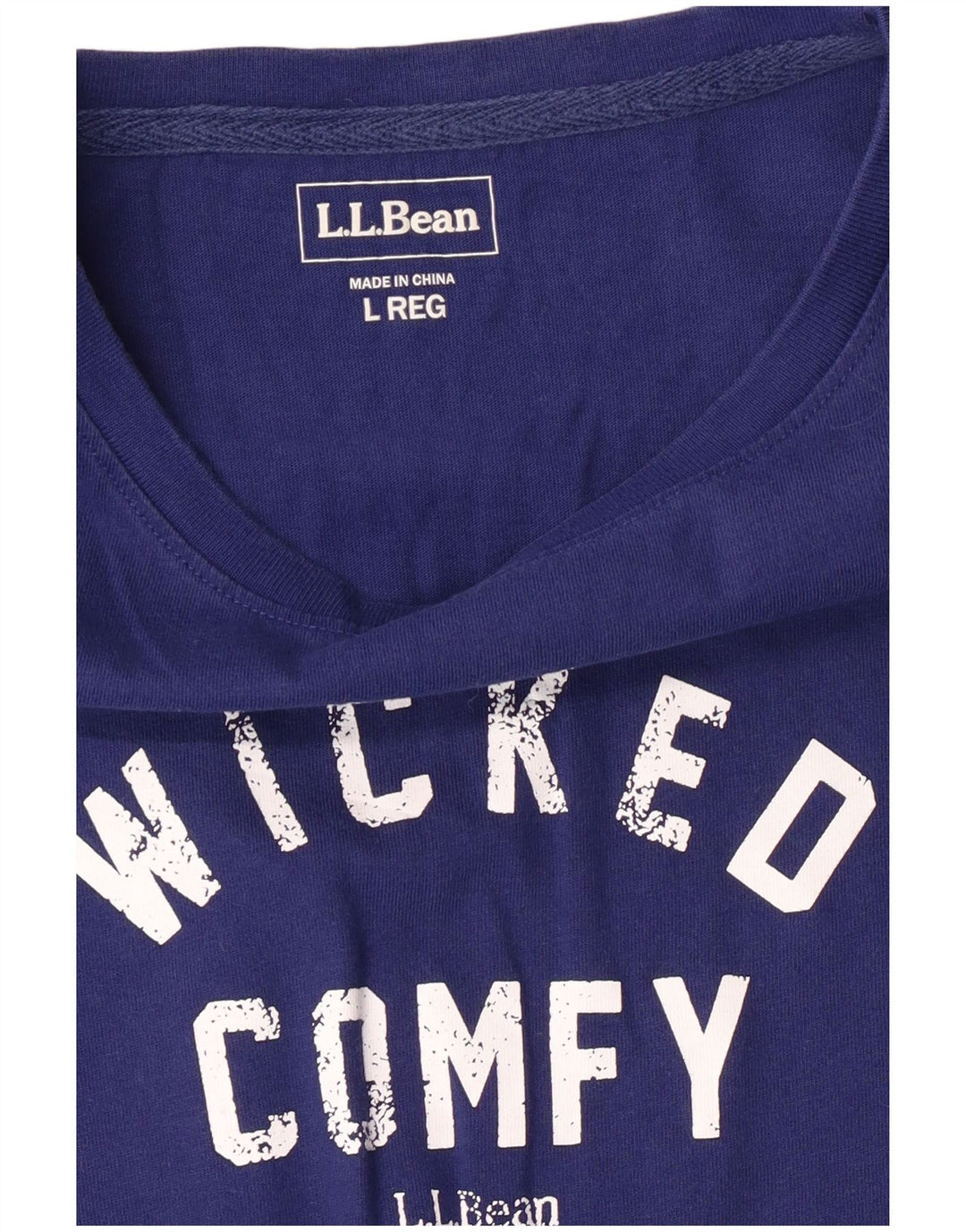 L.L.Bean ženska majica dugih rukava s grafikom UK 16 velika plava