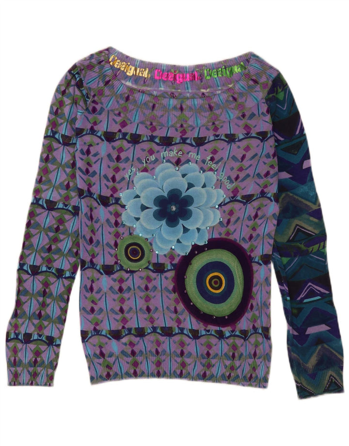Desigual ženska majica s otvorenim ramenima UK 18, velika višebojna boemska majica