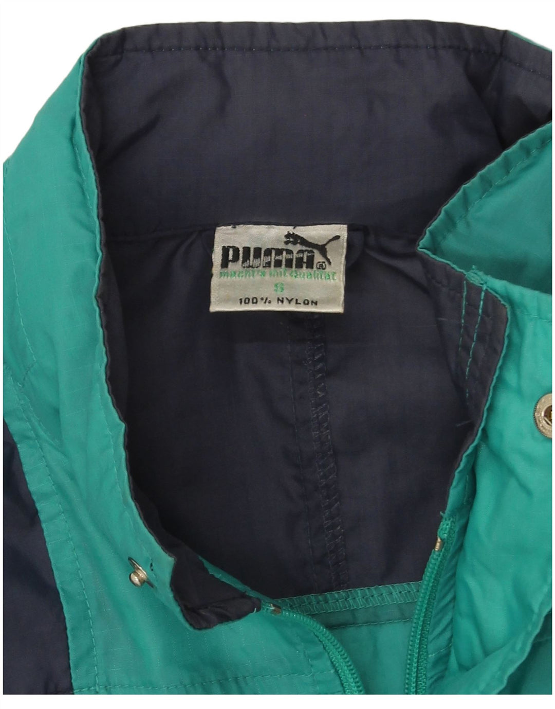 Puma muška kišna jakna UK 36 mala tirkizna najlonska boja